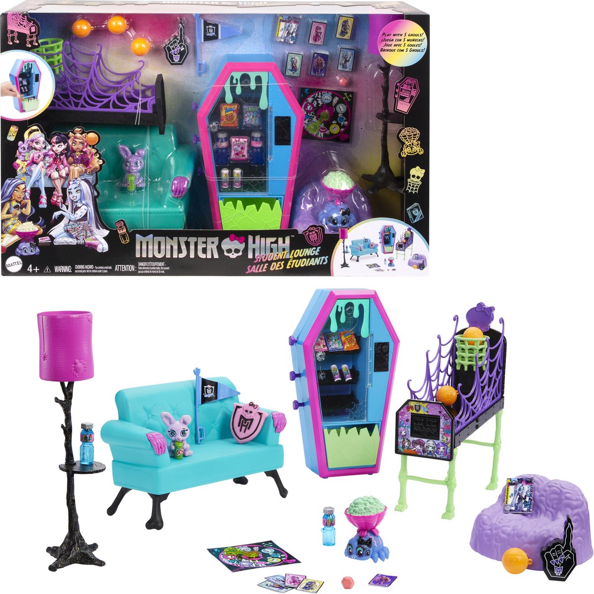 Monster High Studentenloungespeelset - Met Meubels En Accessoirespop