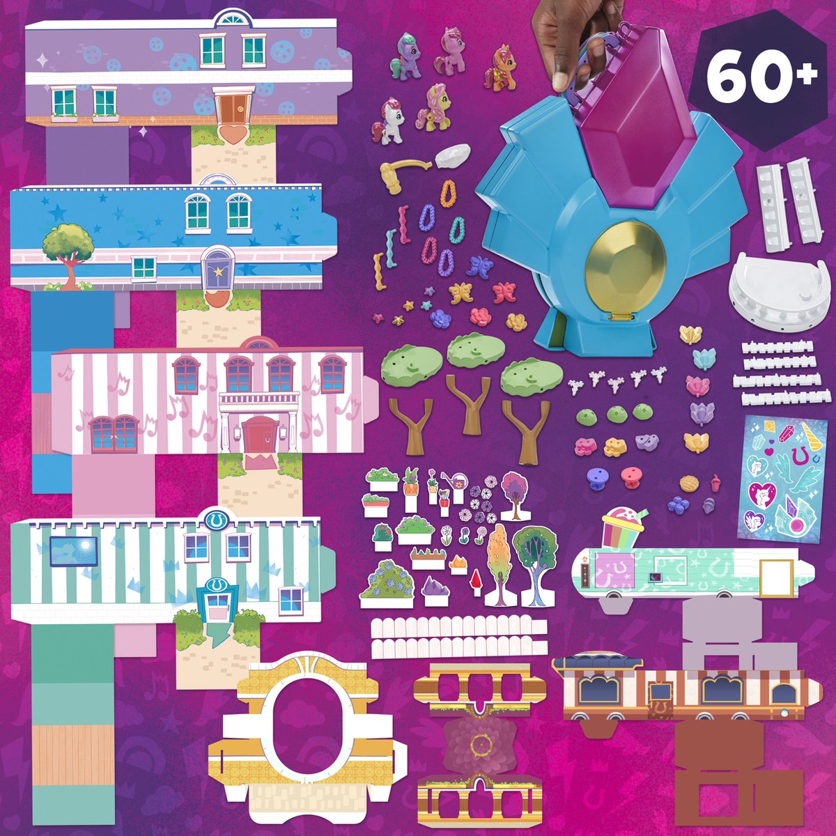 My Little Pony Mini World Magic Epic Mini Crystal Brighthouse, Gebouw, 5 jaar, Meerkleurig