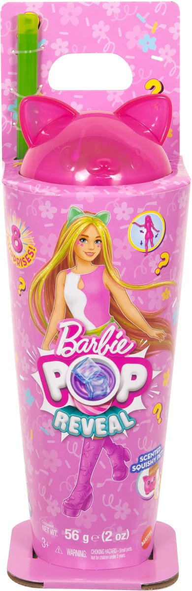 Barbie Pop Reveal Milkshake - Kitten Barbiepop met slijm
