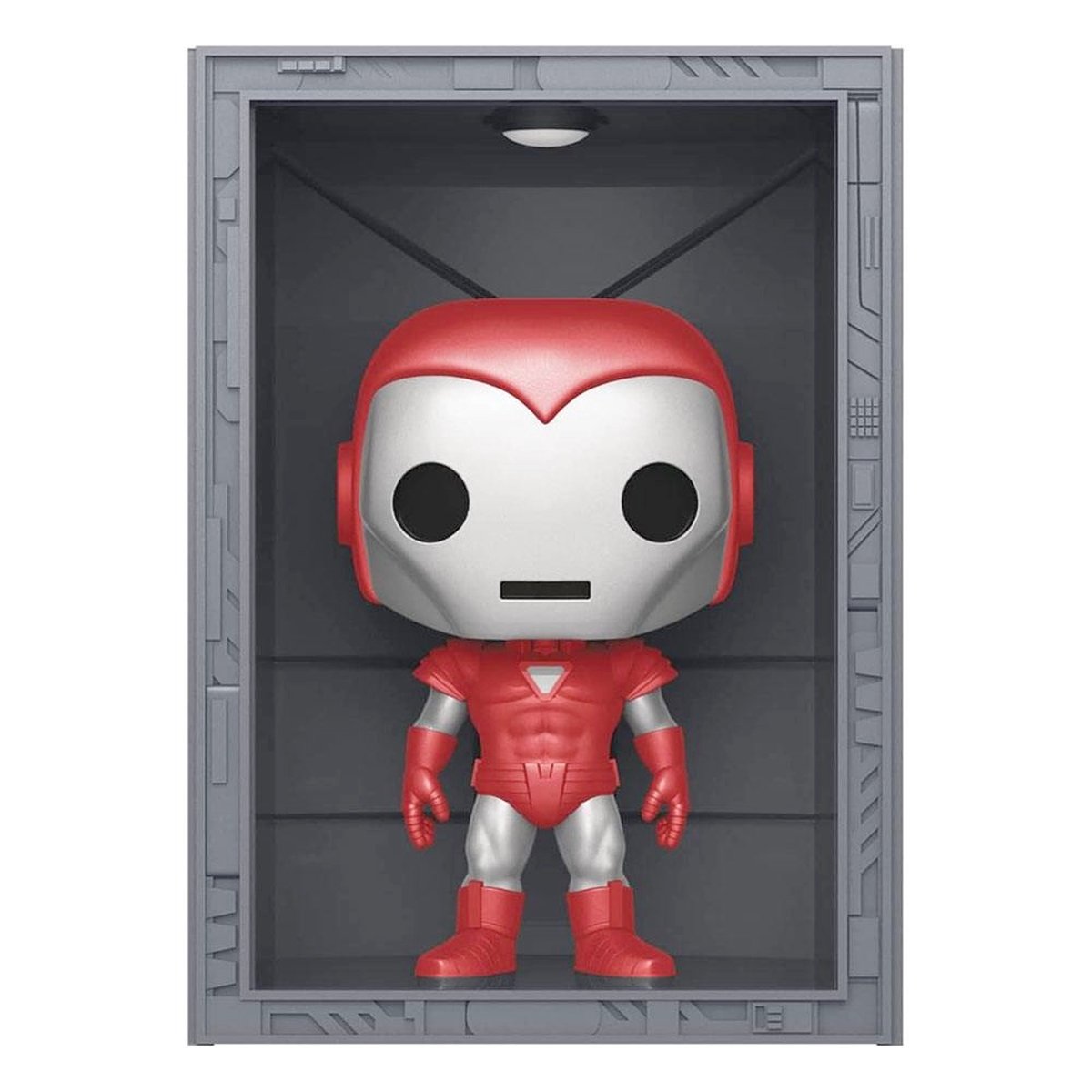Funko Iron Man Verzamelfiguur Marvel POP! Deluxe Hall Of Armor Iron Man Model 8 Silver Centurion PX Exclusive