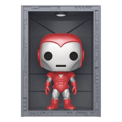 Funko Iron Man Verzamelfiguur Marvel POP! Deluxe Hall Of Armor Iron Man Model 8 Silver Centurion PX Exclusive