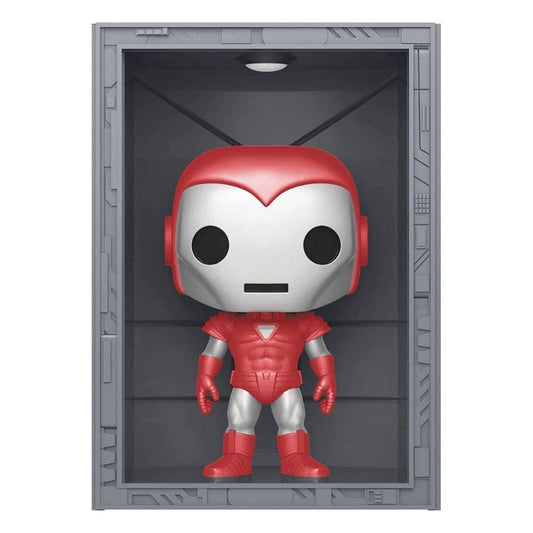 Funko Iron Man Verzamelfiguur Marvel POP! Deluxe Hall Of Armor Iron Man Model 8 Silver Centurion PX Exclusive