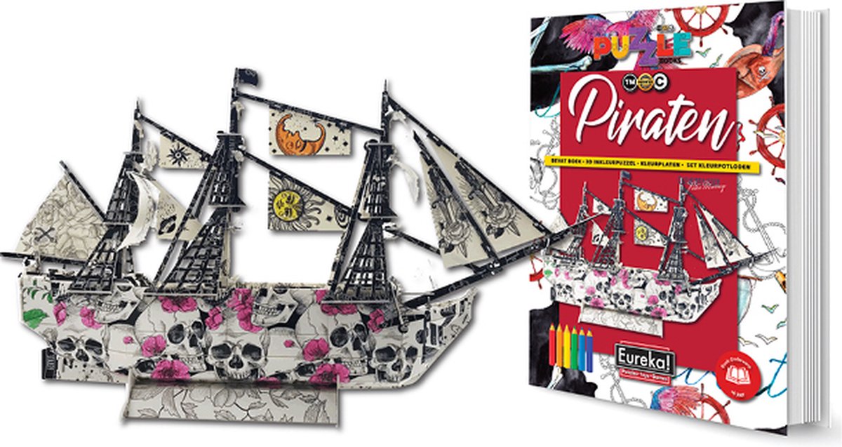Eureka Puzzelboek Piraten