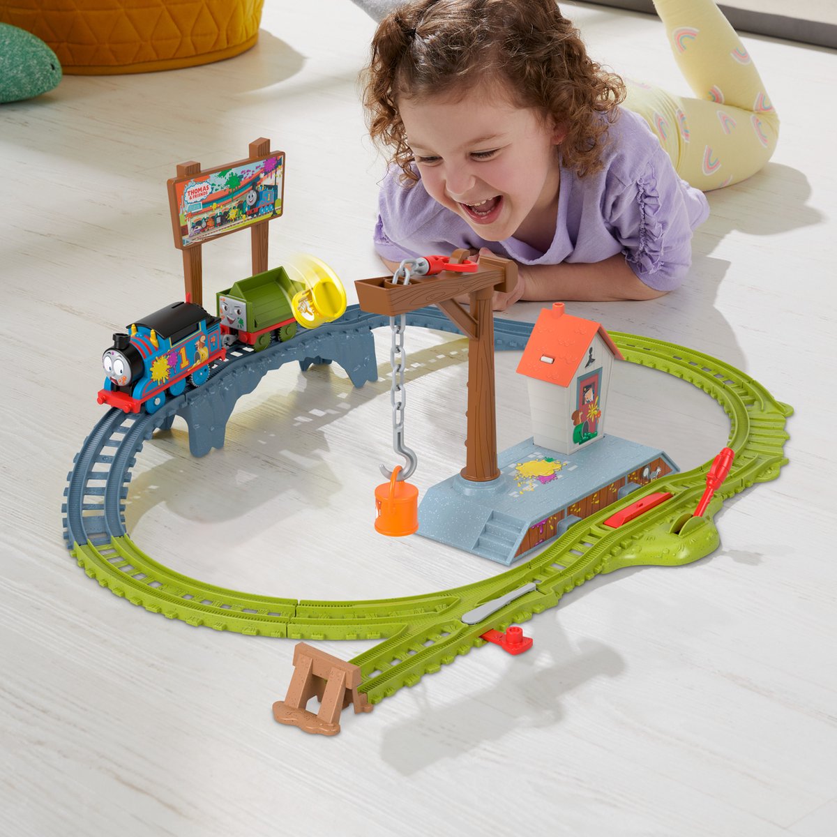 Fisher-Price Thomas de Stoomlocomotief Verfleveringsset