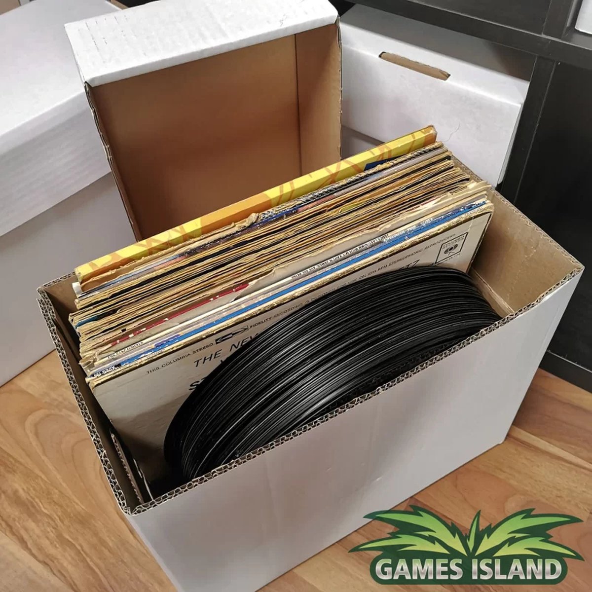 Comic book collectors box - Stripdoos-verhuisdozen-archiefdoos-boekendoos-platendoos-kartonnen doos (wit)