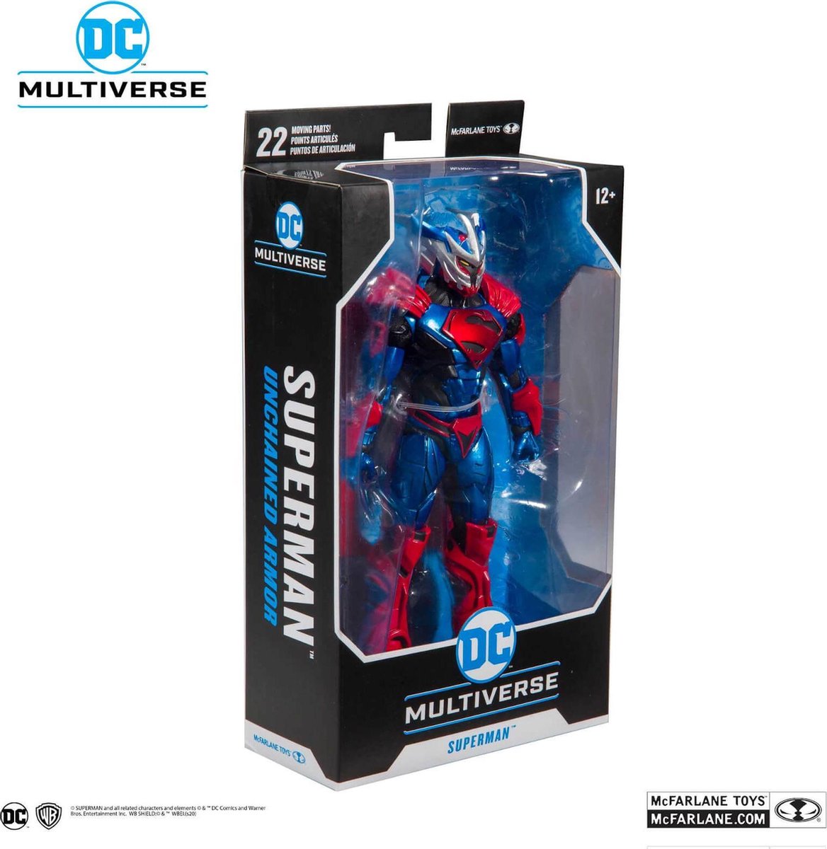 DC Armored Wave 1 - 17,78 cm Actiefiguur - Superman Unchained - Unchained Armor - Superman Batman Speelgoed - DC