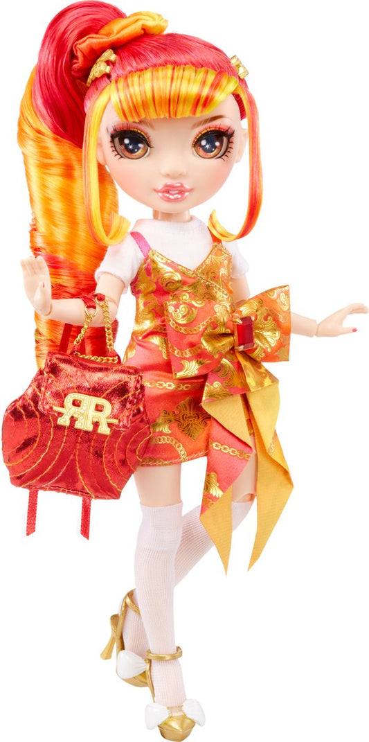 Rainbow High Junior High Special Edition Doll - 23 cm - Laurel De'Vious - Oranje - Modepop