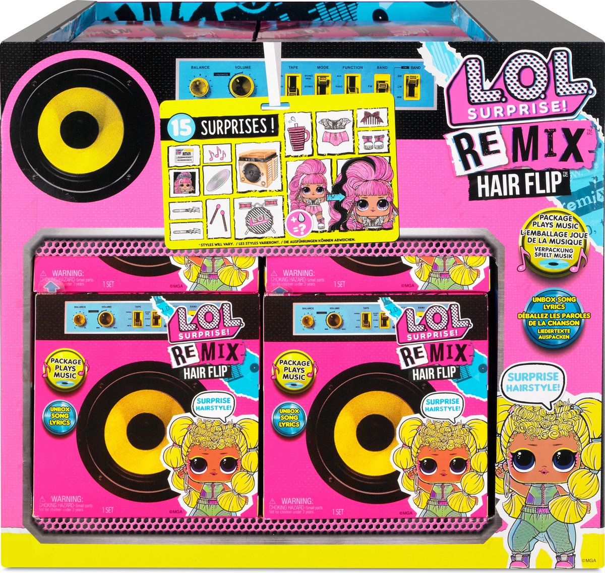 L.O.L. Surprise! Remix Hairflip Tots Serie A - Minipop