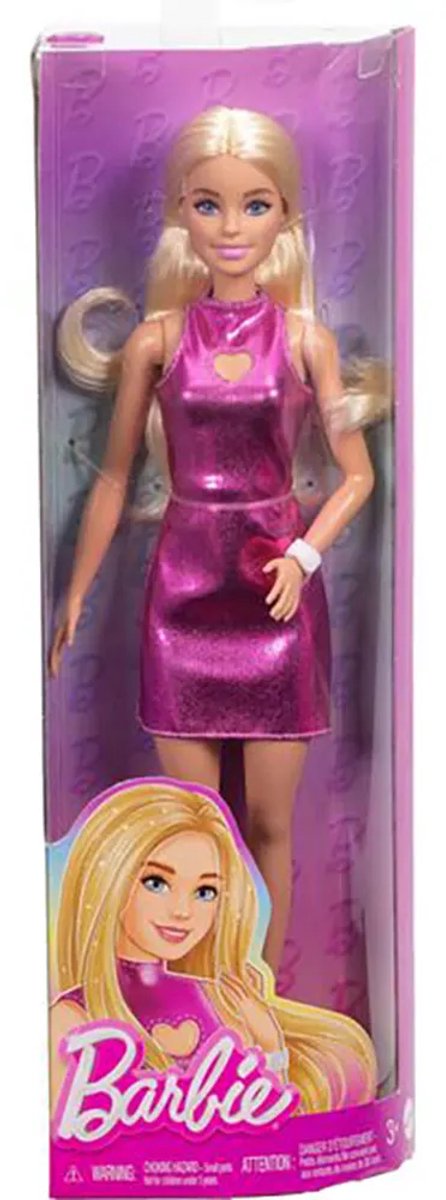Barbie Fashionista - Fuchsia korte jurk - Modepop