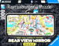 Rear view mirror Puzzle Politie achtervolging