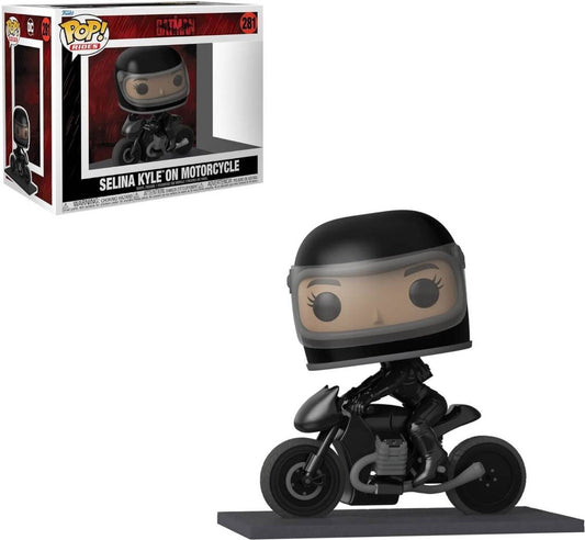 Funko Batman Verzamelfiguur DC Comics POP! Rides Deluxe Selina On Motorcycle 15 cm Zwart