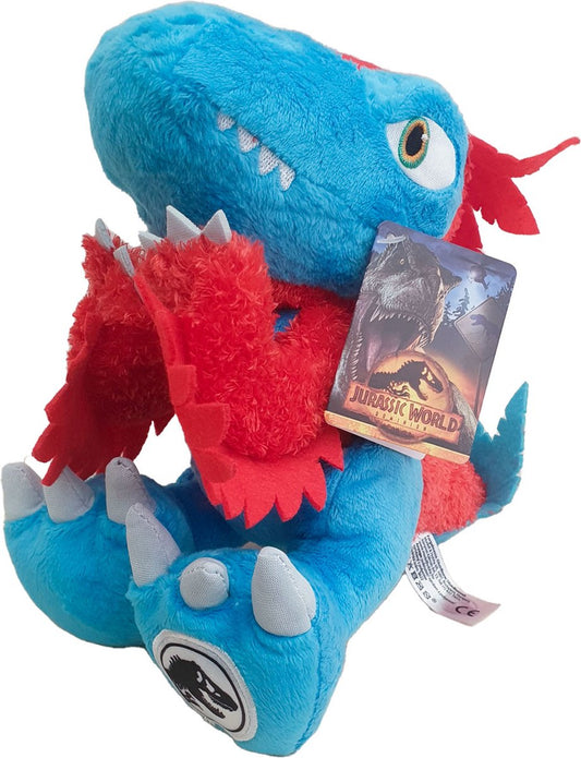 Jurassic World Gevederde Dinosaurus Knuffel - 25 Cm