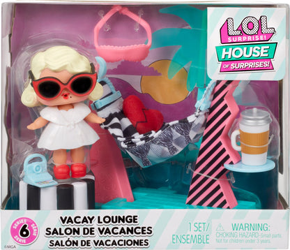 L.O.L. Surprise! Leading Baby Vakantielounge - Meubelspeelset met pop