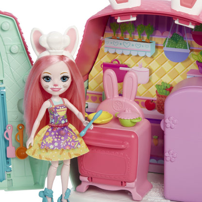 Enchantimals Speelset Bree Bunny Meisjes 15,2 Cm Roze 18-delig