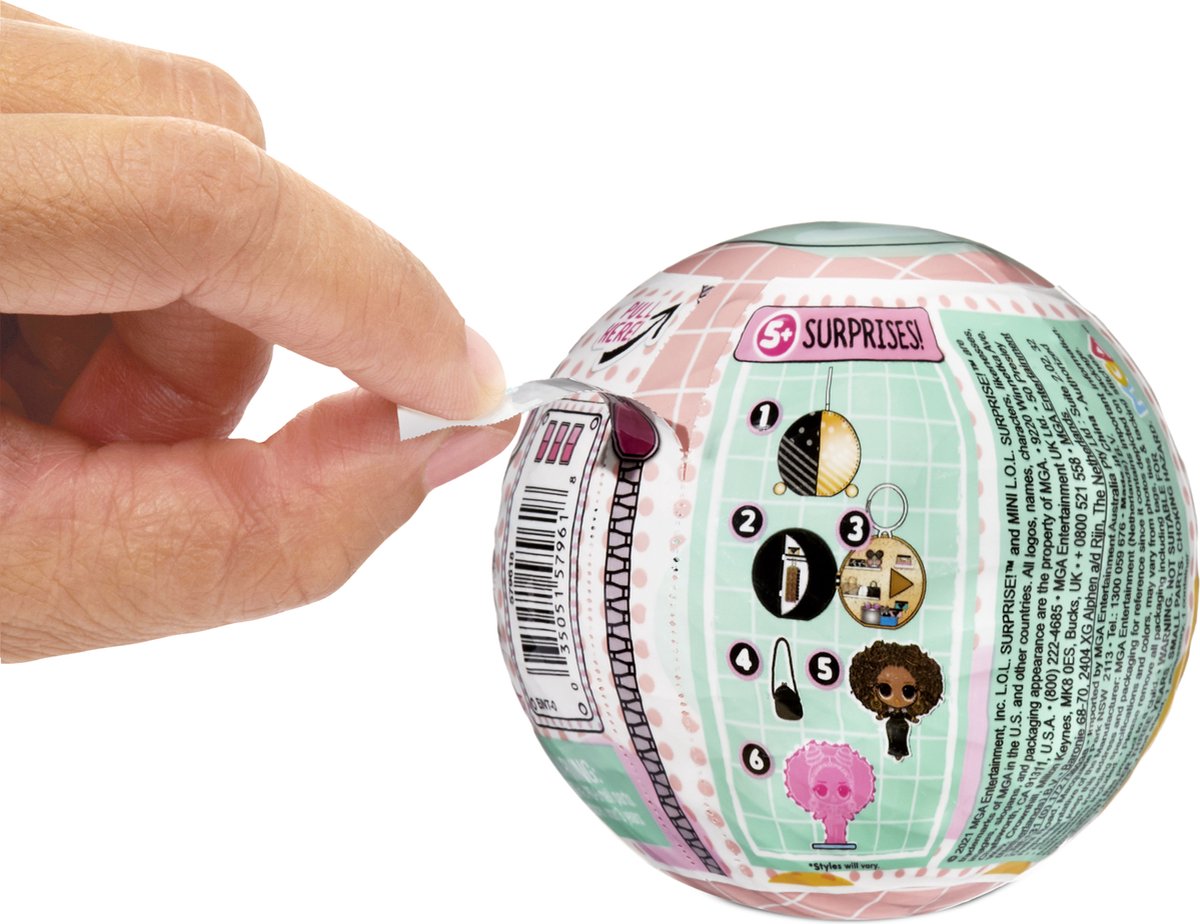 L.O.L. Surprise! Mini Bal Serie 1 - Minipop met 5 verrassingen