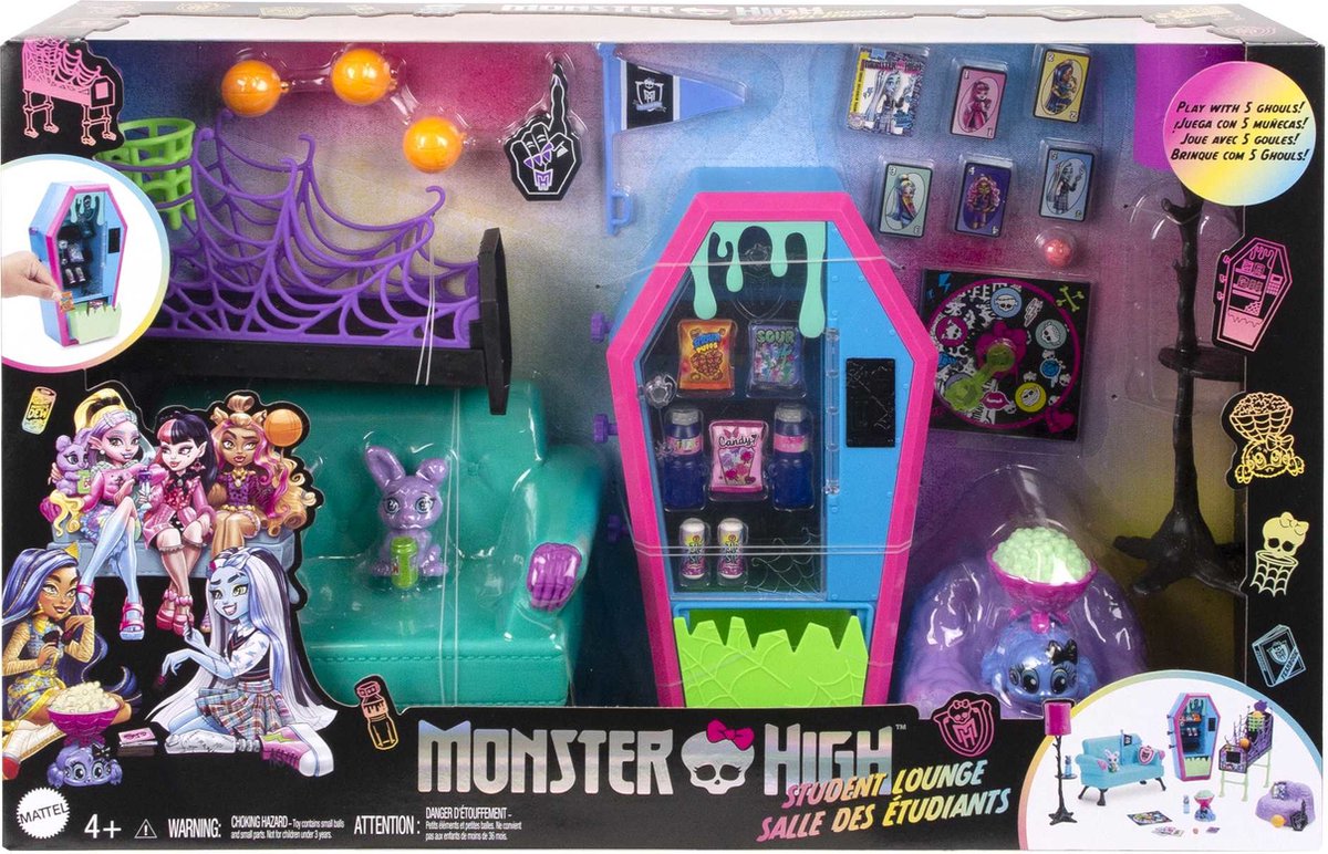 Monster High Studentenloungespeelset - Met Meubels En Accessoirespop