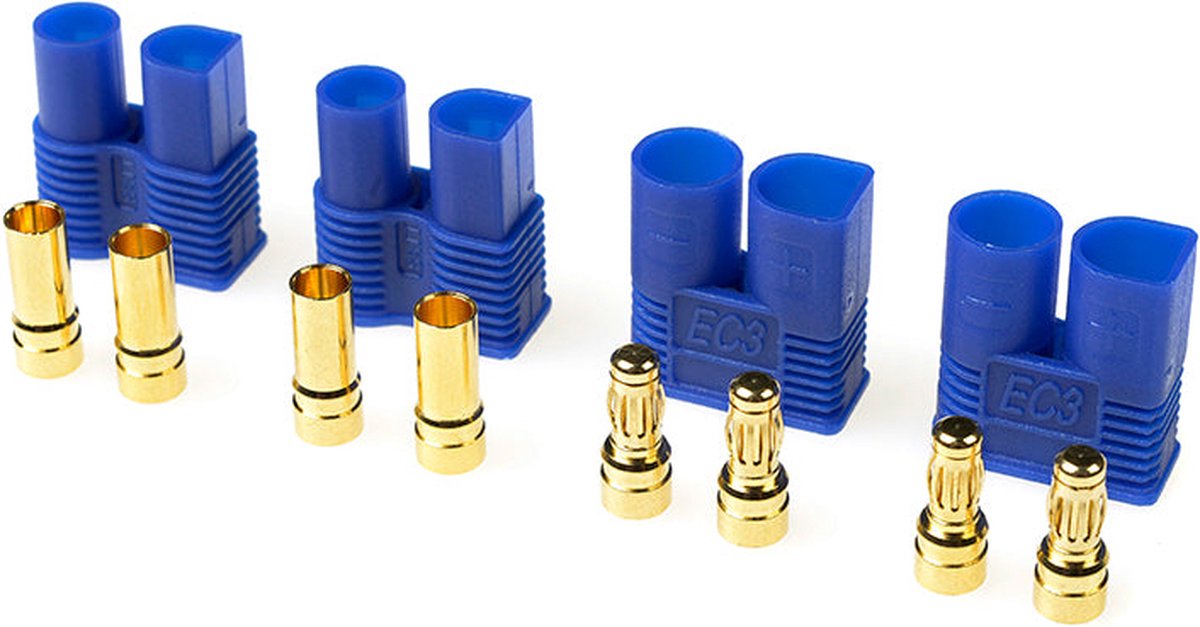 Revtec - Connector - EC-3 - Goudcontacten - Man. + Vrouw. - 2 paar