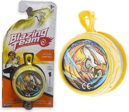 Blazing Team Yoyo Eraser Battlespin Raging Eagle - Geel - Jojo