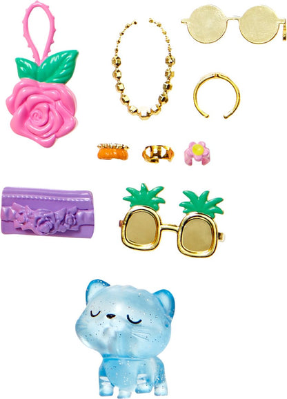 Extra Fancy Barbiepop - Blond - Gebloemde set