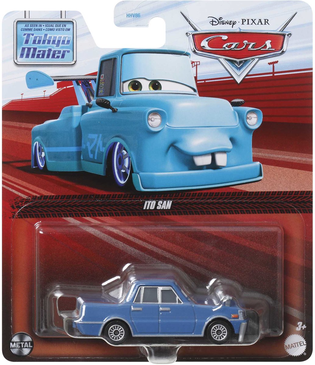 Disney Pixar Cars Disney and Pixar Cars Ito San, Auto, 3 jaar, Metaal, Blauw