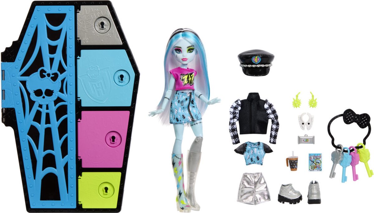 Monster High Skulltimate Secrets - Pop - Frankie Stein met garderobe