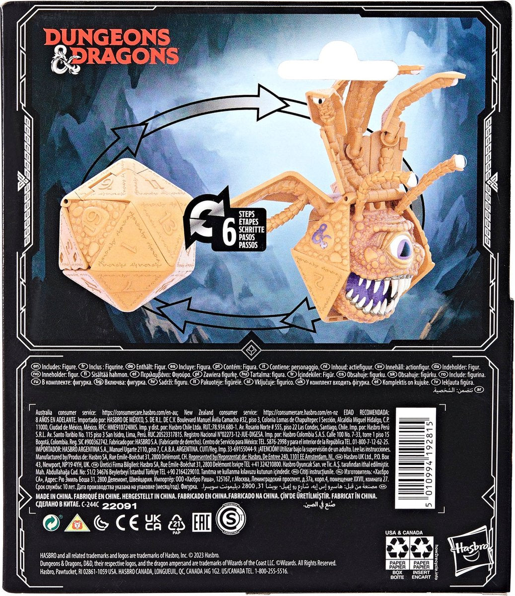 Hasbro Dungeons & Dragons Actiefiguur Honor Among Thieves Dicelings Beholder Multicolours