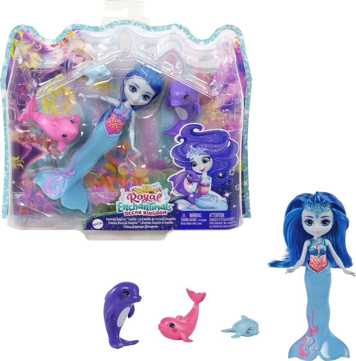 Pop Enchantimals Dorinda Dolphin 4 Onderdelen