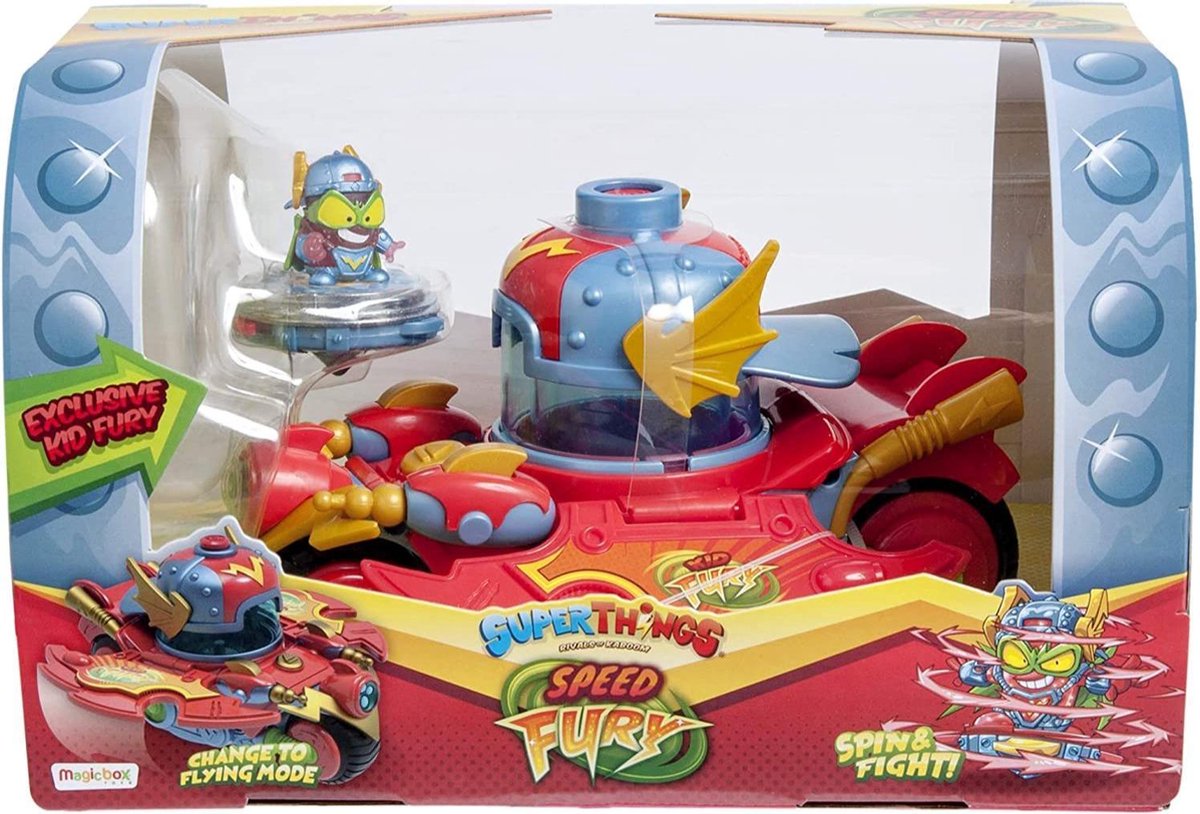 NAVO SuperThings Speed Fury-voertuig - Kid Fury figuur - 4+ jaar