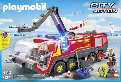 City Action Luchthavenbrandweerwagen met licht en geluid - 71371