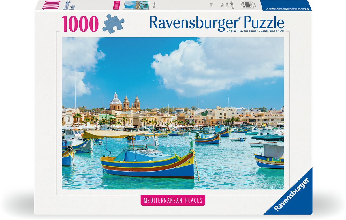 Ravensburger puzzel Malta - 1000 stukjes legpuzzel.