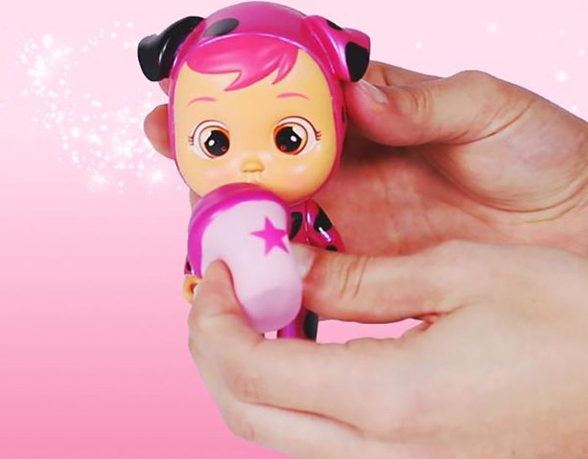 Imc Toys, Cry Babies Magic Tears Roze Editie met Mini Pop en Accessoires, Veelkleurig