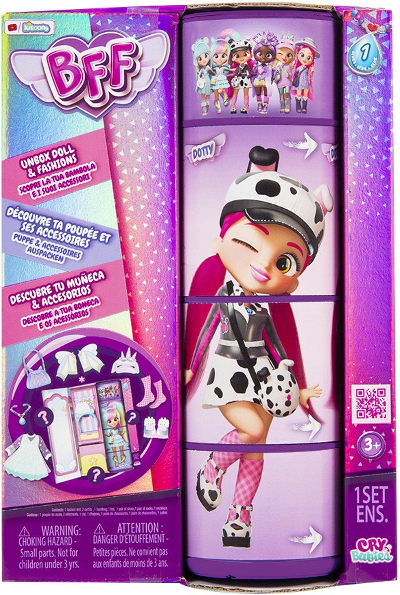 TM TOYS - Pop Dotty Fashion Doll - Cry Babies Best Friends Forever