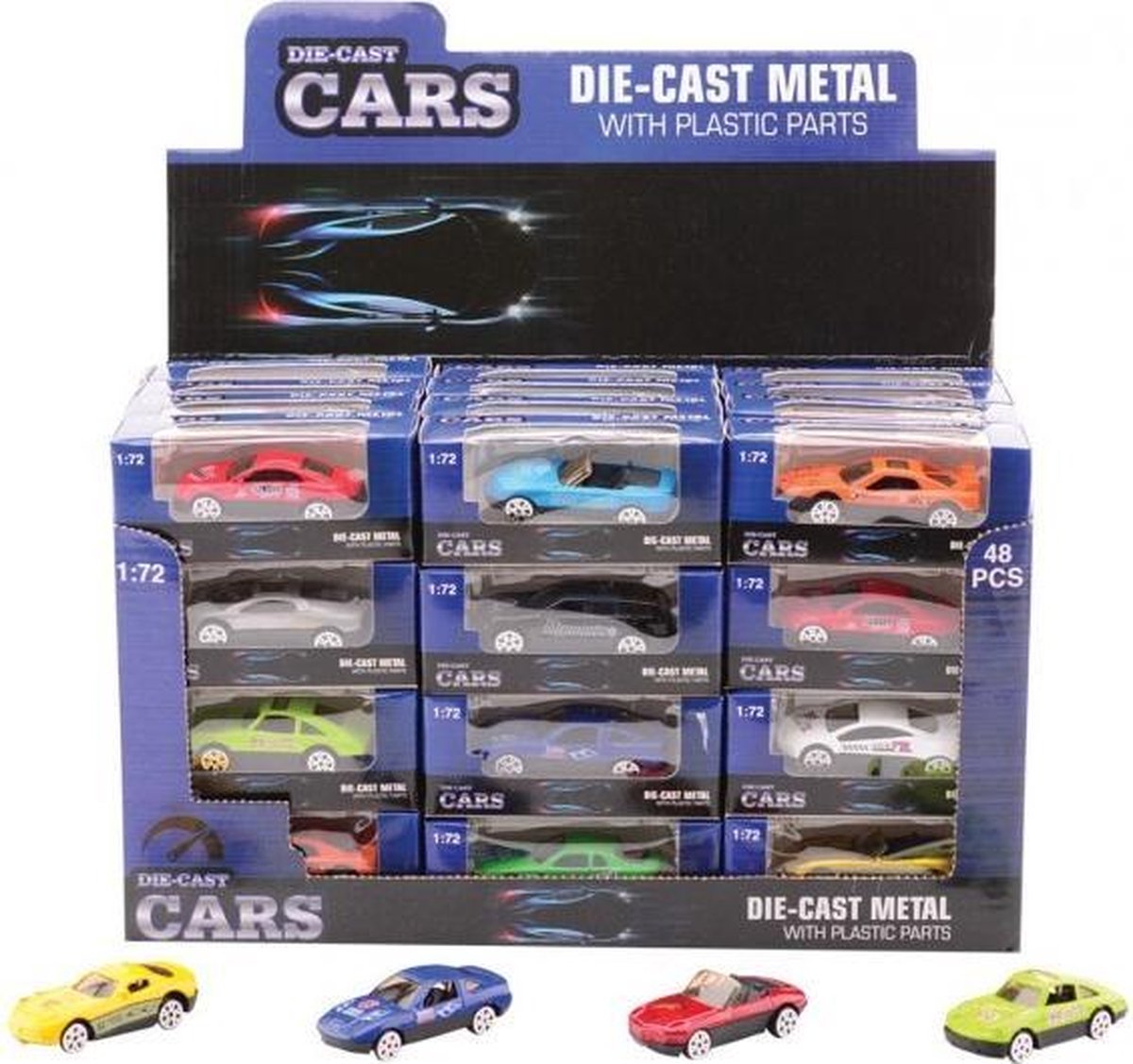 Johntoy Super Cars Die-cast Auto - Metalen speelgoedauto in verschillende kleuren