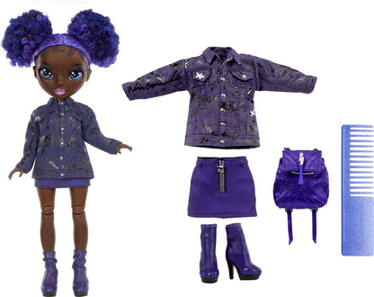 Rainbow High Junior High Special Edition Doll - 23 cm - Krystal Bailey - Paars - Modepop