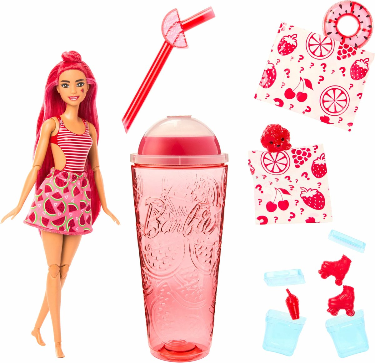 Barbie Pop! Reveal - Serie Fruit Watermeloensap - Barbiepop