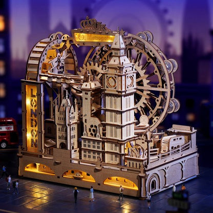 Marble Travel London – Marble Spaceport EGB01 – Houten Knikkerbaan