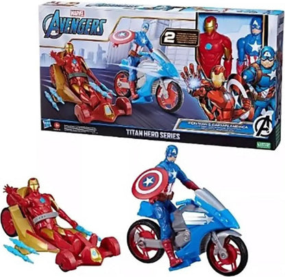 Avengers Titan Hero Series - Iron Man en Captain America