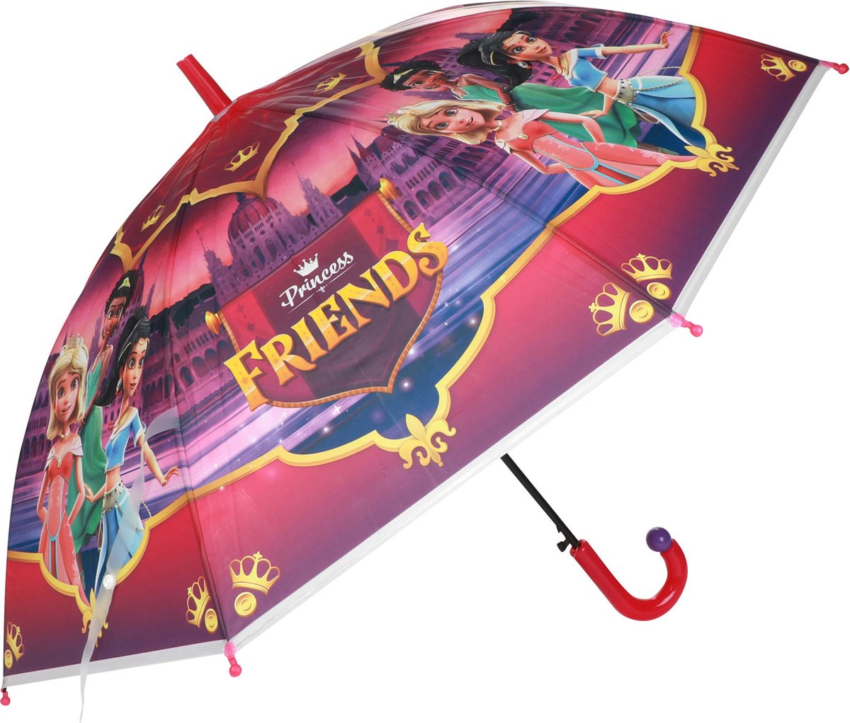 PRINCESS FRIENDS Paraplu -Prinses- 80cm | kinder paraplu | regen | kinderen