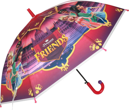 PRINCESS FRIENDS Paraplu -Prinses- 80cm | kinder paraplu | regen | kinderen