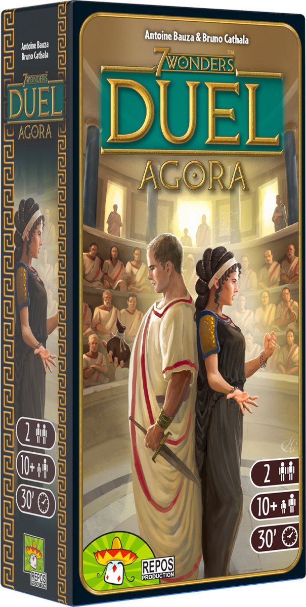 Repos Production 7 Wonders Duel Agora - Uitbreiding met senatoren en invloed