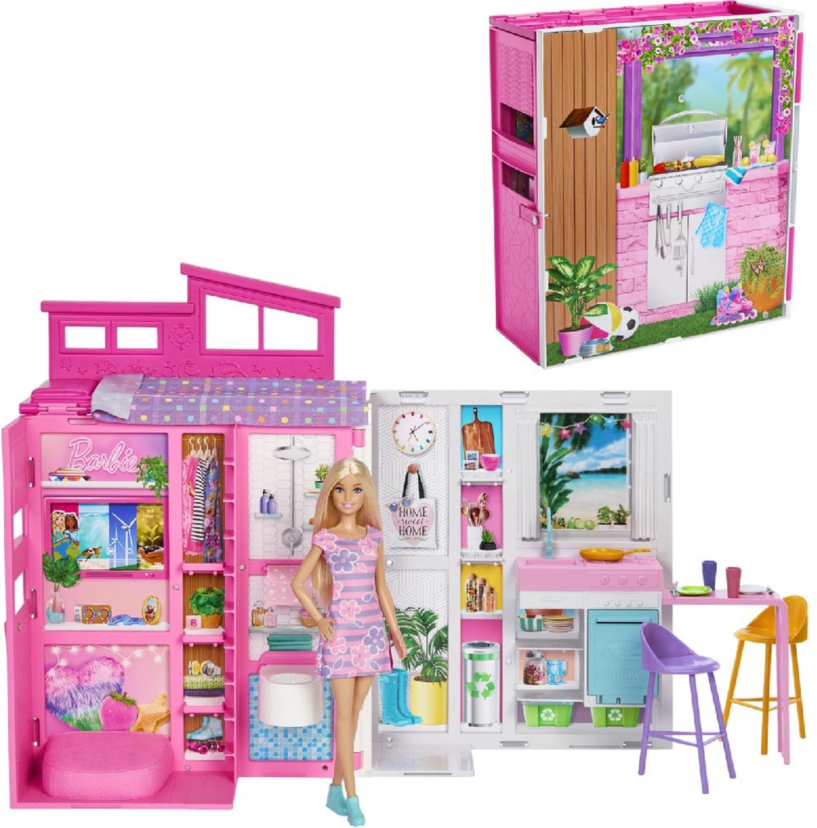 Barbie 65 jaar Vakantiehuis - Barbiepop - Poppenhuis
