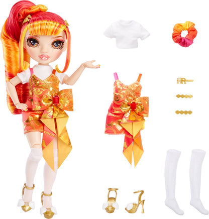 Rainbow High Junior High Special Edition Doll - 23 cm - Laurel De'Vious - Oranje - Modepop