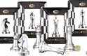 Cast Chess Puzzle - King - Silver