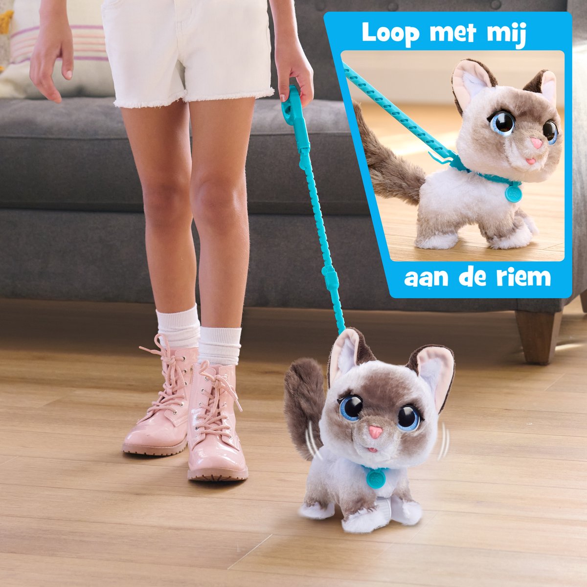 FurReal WagaLots Kitty Kat - Interactieve pluchen Knuffel