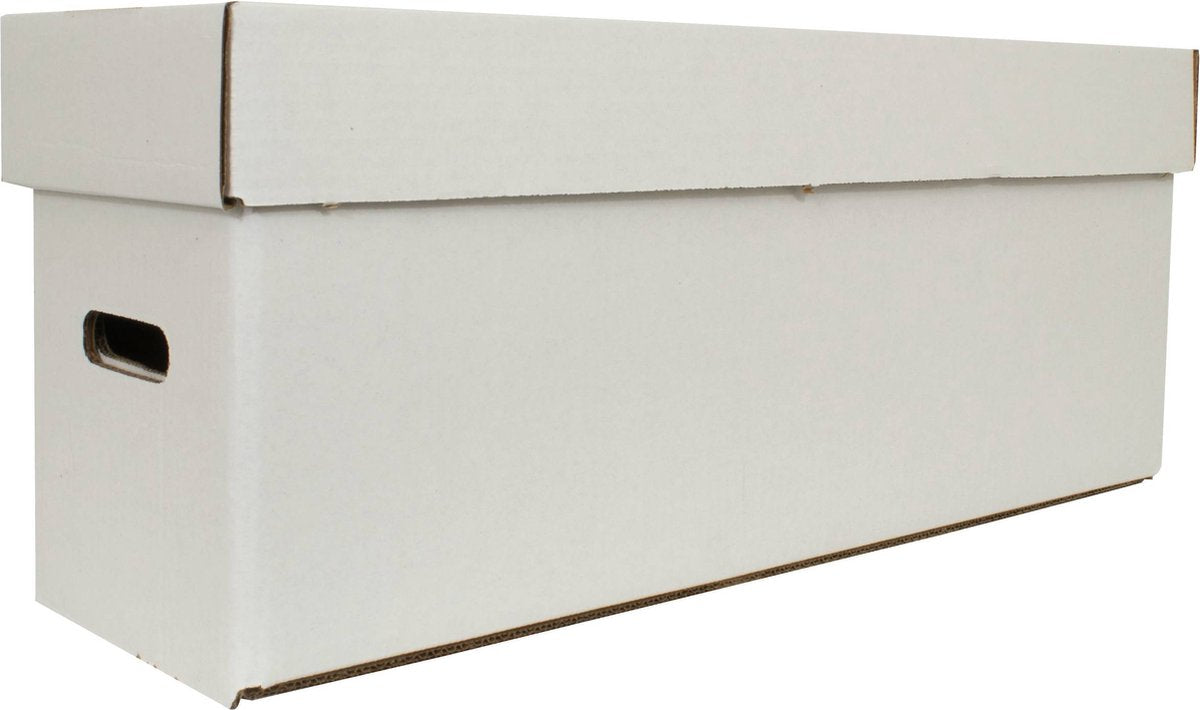 Comic book collectors box - Stripdoos-verhuisdozen-archiefdoos-boekendoos-platendoos-kartonnen doos (wit)