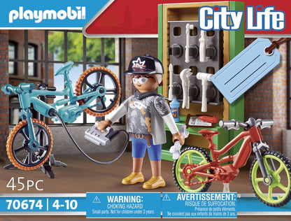 PLAYMOBIL Gift set "E-bike werkplaats" - 70674