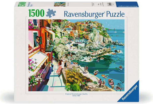 Ravensburger puzzel Romance in Cinque Terre - 1500 stukjes.