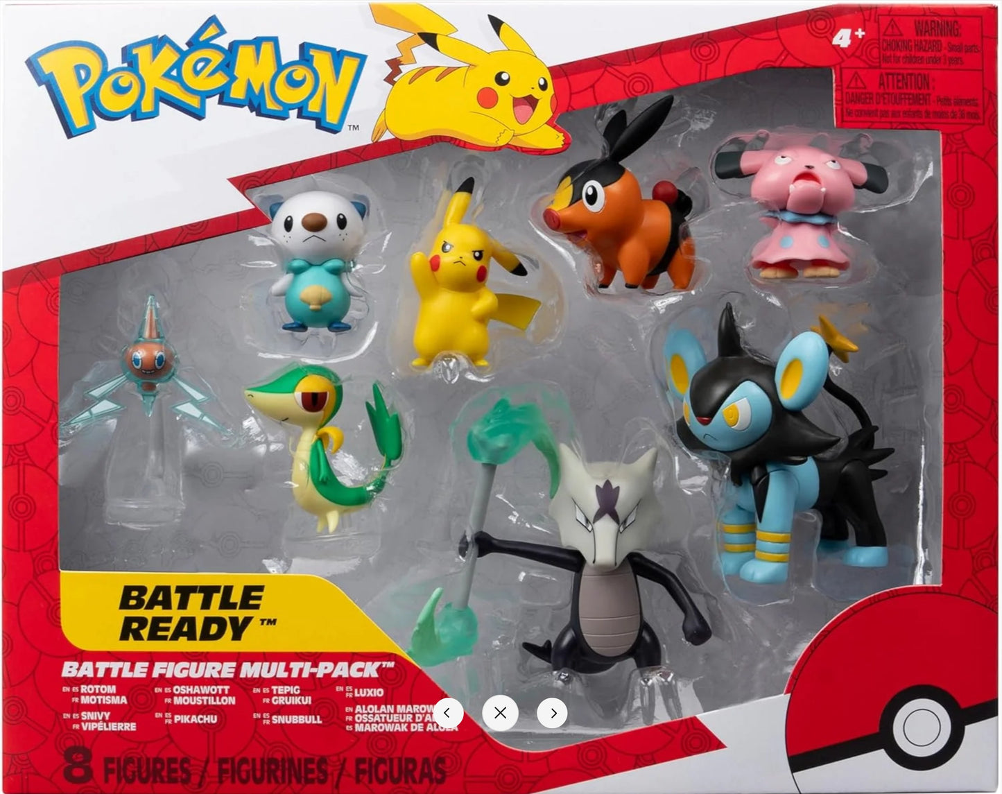 Pokémon Figuren - Battle Ready - Set van 8 Speelfiguur