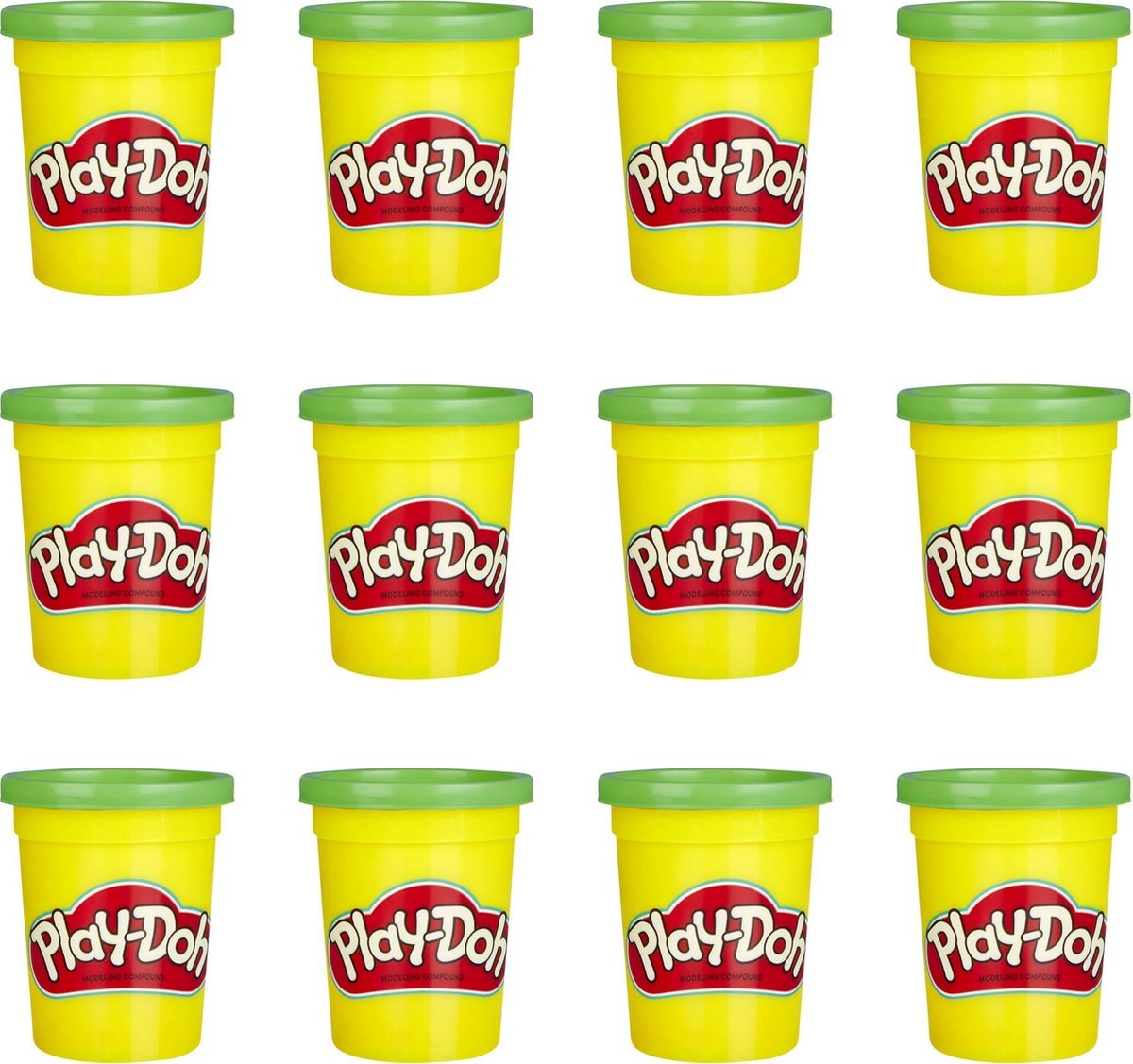 Play-Doh Groene Klei - 12 Potjes