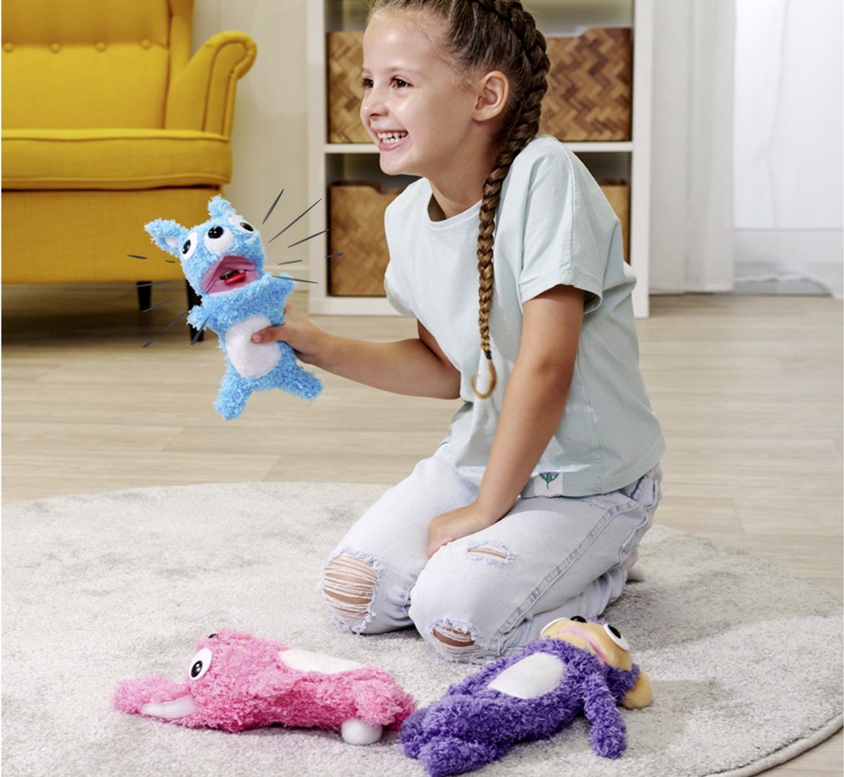 Nicotoy Screamerz Rambling Rabbit - Interactieve knuffel konijn - 5+ jaar